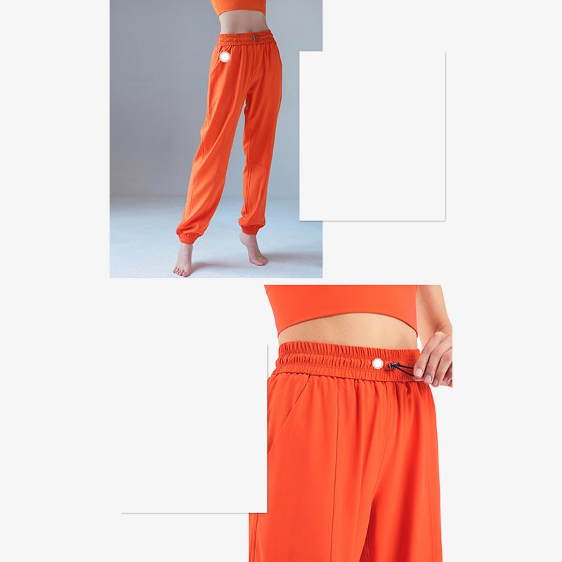 Pantalon de survêtement taille haute Buddha Stones pour le fitness, le yoga, le sport, le jogging, avec poches