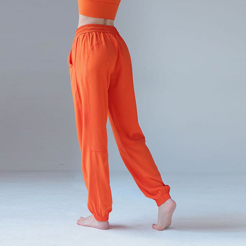 Pantalon de survêtement taille haute Buddha Stones pour le fitness, le yoga, le sport, le jogging, avec poches