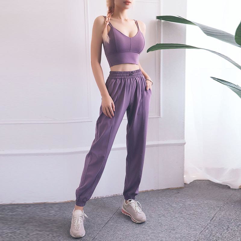 Pantalon de survêtement taille haute Buddha Stones pour le fitness, le yoga, le sport, le jogging, avec poches