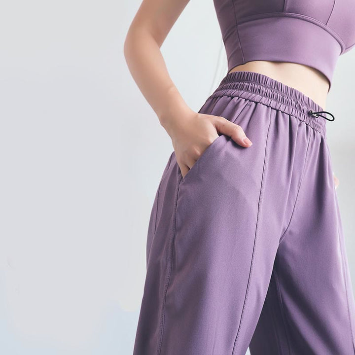 Pantalon de survêtement taille haute Buddha Stones pour le fitness, le yoga, le sport, le jogging, avec poches