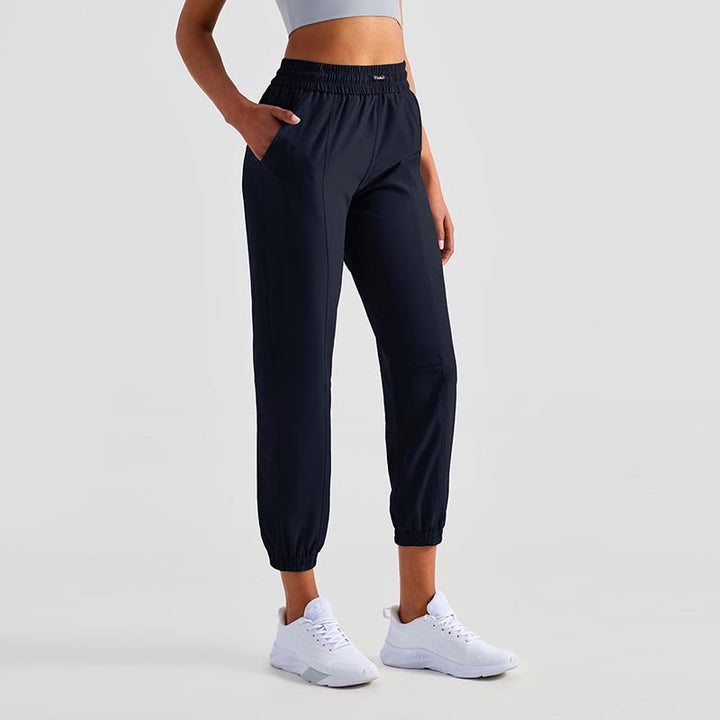 Pantalon de survêtement taille haute Buddha Stones pour le fitness, le yoga, le sport, le jogging, avec poches - Marine Noir - US8-10，UK/AU12-14，EU40-42 (XL) - image 19