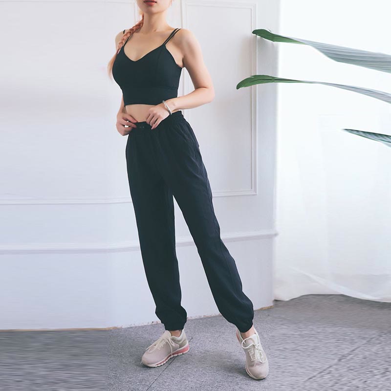 Pantalon de survêtement taille haute Buddha Stones pour le fitness, le yoga, le sport, le jogging, avec poches