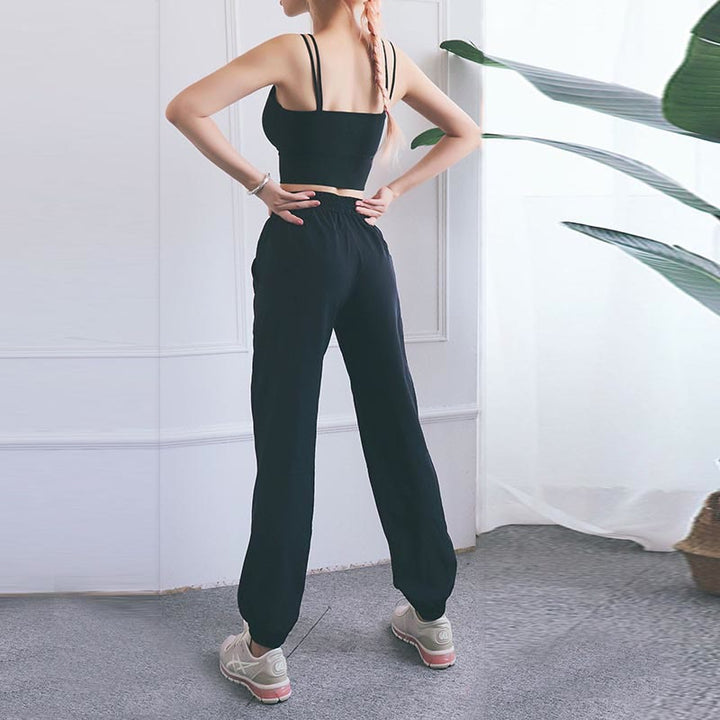 Pantalon de survêtement taille haute Buddha Stones pour le fitness, le yoga, le sport, le jogging, avec poches