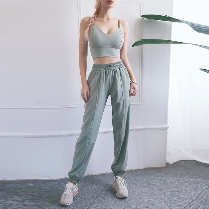 Pantalon de survêtement taille haute Buddha Stones pour le fitness, le yoga, le sport, le jogging, avec poches