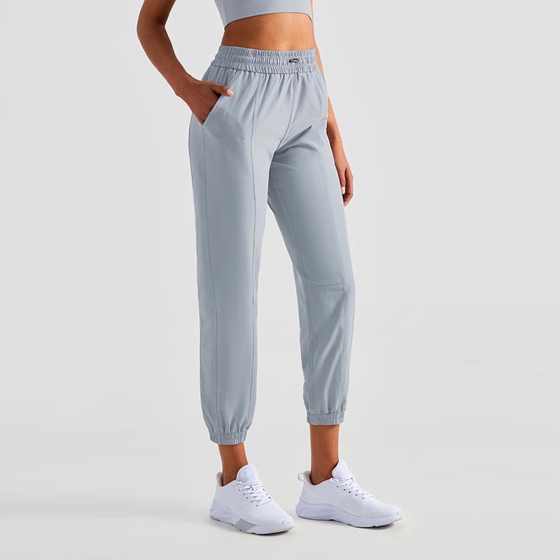 Pantalon de survêtement taille haute Buddha Stones pour le fitness, le yoga, le sport, le jogging, avec poches - Bleu acier clair - US8-10，UK/AU12-14，EU40-42 (XL) - image 39