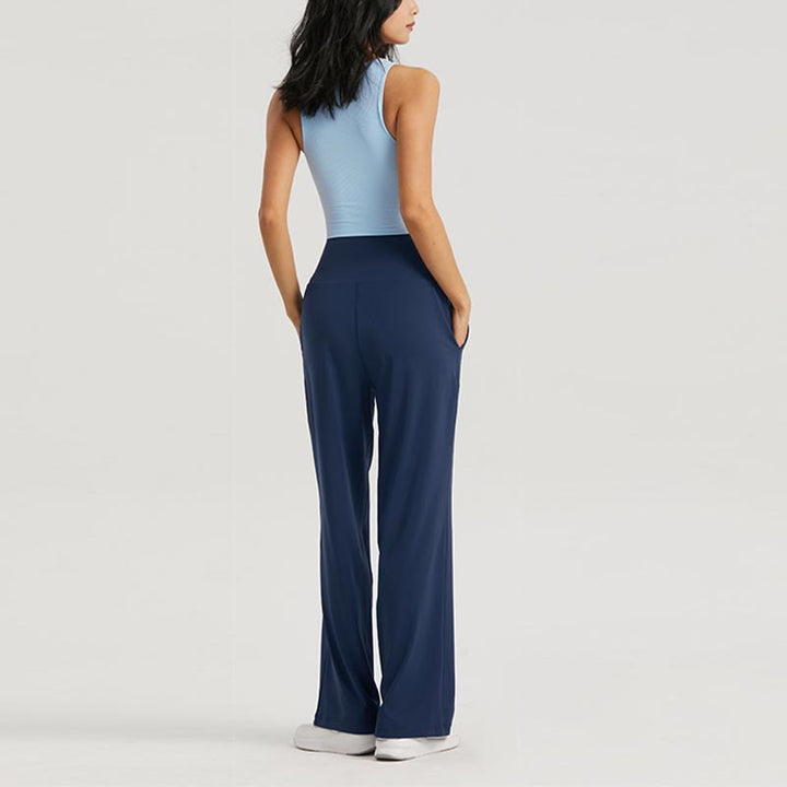 Pantalon de survêtement respirant taille haute Buddha Stones pour le sport, le fitness et le yoga