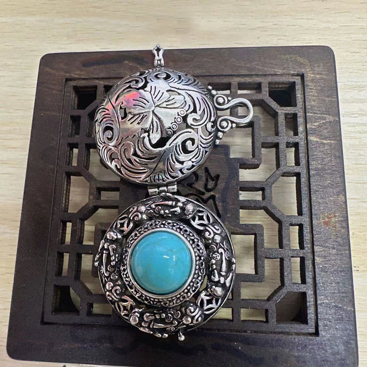 Collier porte-bonheur tibétain en cuivre Buddha Stones Pi Xiu