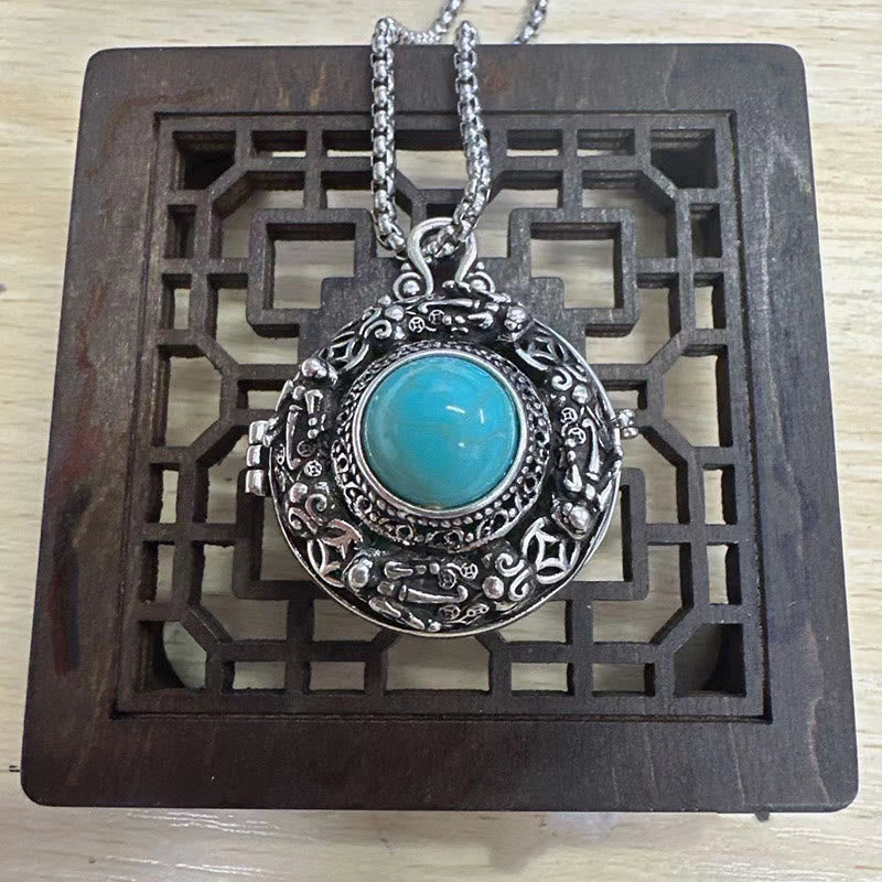 Collier porte-bonheur tibétain en cuivre Buddha Stones Pi Xiu