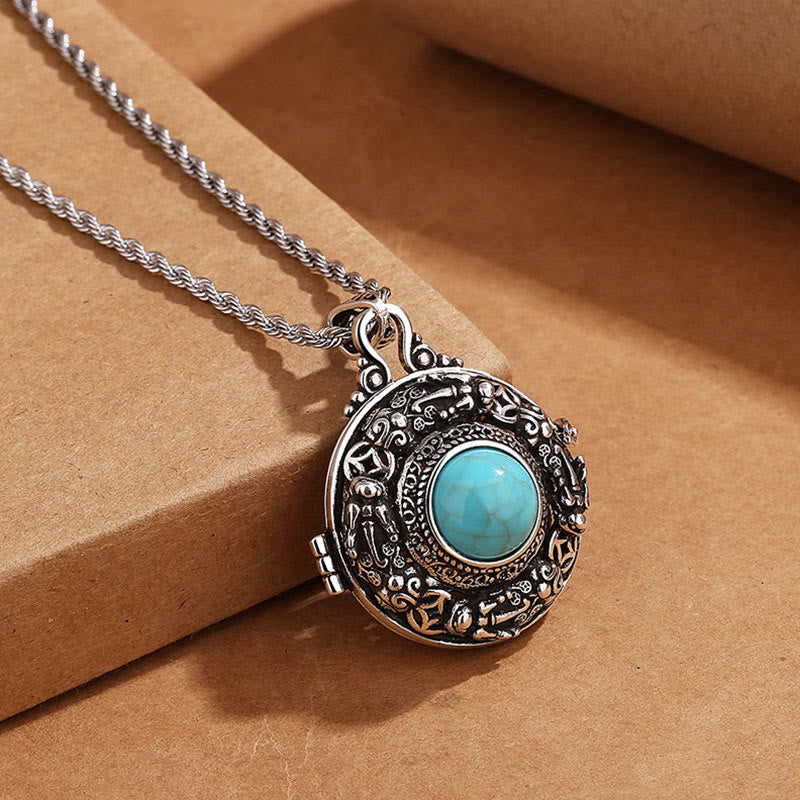 Collier porte-bonheur tibétain en cuivre Buddha Stones Pi Xiu