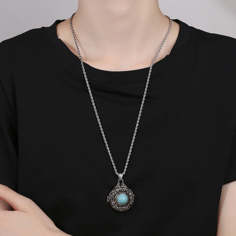 Collier porte-bonheur tibétain en cuivre Buddha Stones Pi Xiu