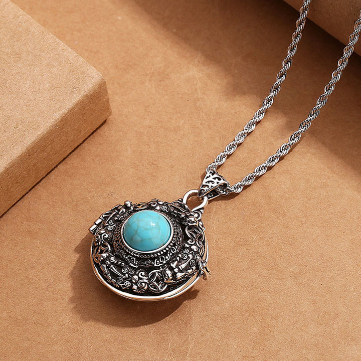 Collier porte-bonheur tibétain en cuivre Buddha Stones Pi Xiu