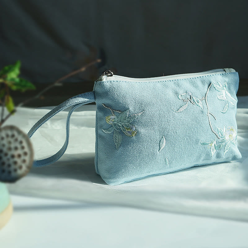 Portefeuille en toile Buddha Stones Petite Fleur Prune Cerisier Grue Fleur de Pêcher - image 9