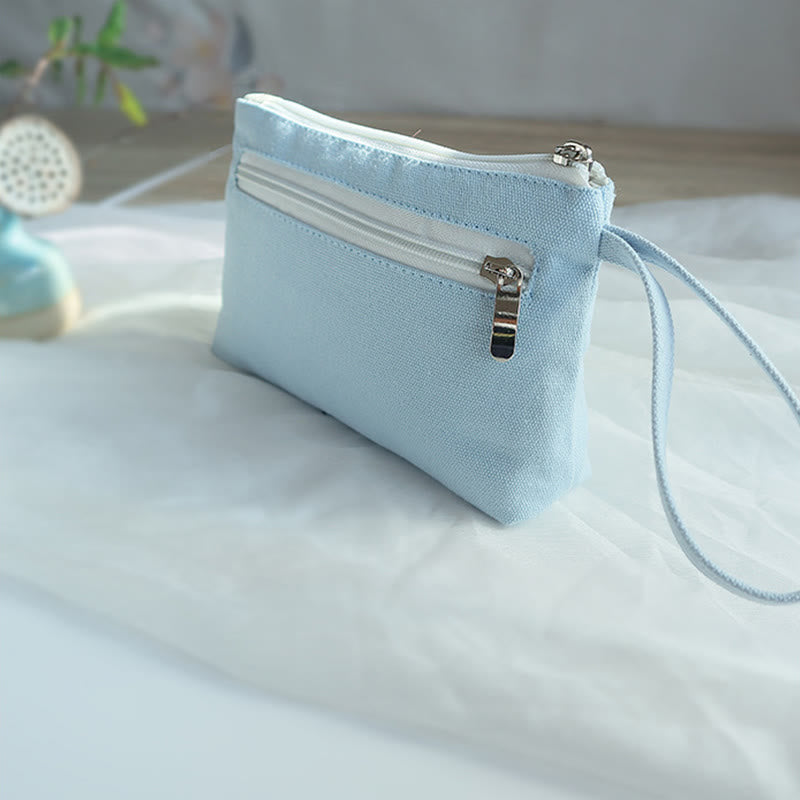 Portefeuille en toile Buddha Stones Petite Fleur Prune Cerisier Grue Fleur de Pêcher - image 11