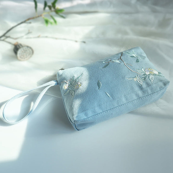 Portefeuille en toile Buddha Stones Petite Fleur Prune Cerisier Grue Fleur de Pêcher - image 13