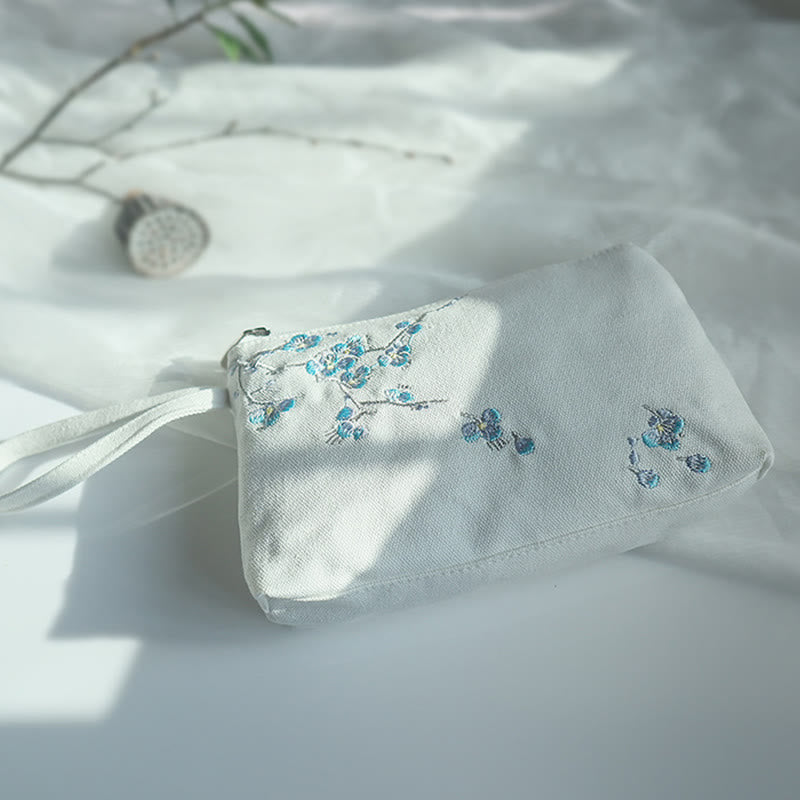 Portefeuille en toile Buddha Stones Petite Fleur Prune Cerisier Grue Fleur de Pêcher - image 22