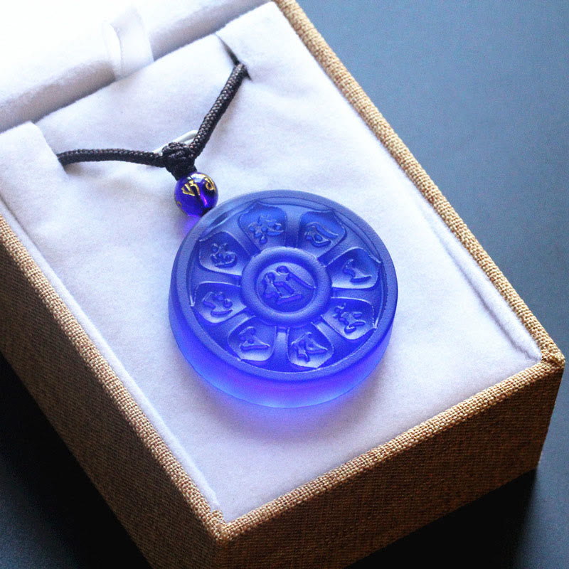 Collier d'illumination Lotus Liuli Manjusri de Buddha Stones