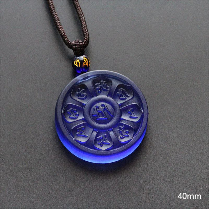 Collier d'illumination Lotus Liuli Manjusri de Buddha Stones
