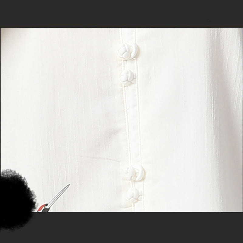 Ensemble de vêtements de pratique du Qigong, du Tai Chi et du Zen spirituel en coton et lin avec Buddha Stones et grue blanche - image 10