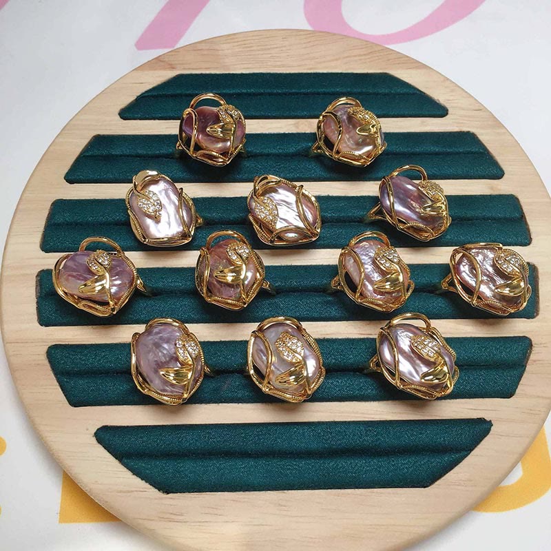 Buddha Stones Perle Cuivre Plaqué Or Fleur Bonheur Richesse