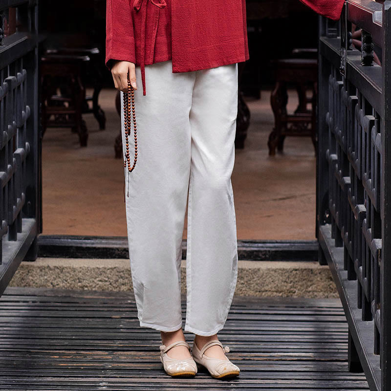 Veste à manches longues Buddha Stones Chemise Haut Pantalon large Vêtements de méditation Zen Tai Chi Yoga