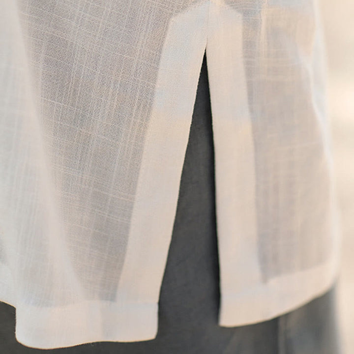 Ensemble de vêtements unisexe avec boutons en forme de grenouille et Buddha Stones, couleur unie, méditation, prière, spirituel, zen, tai-chi, qigong - image 19