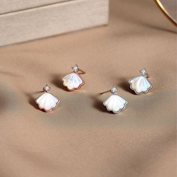 Ensemble de bijoux en argent sterling 925 avec pendentif et bracelet en pierre de Tridacna et coquillage de Buddha Stones - image 11