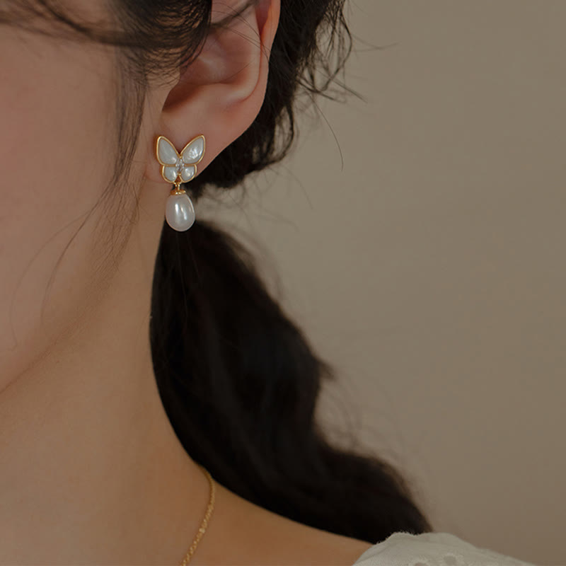 Ensemble de boucles d'oreilles, collier, bracelet, pendentif, bague, collier, pendentif, pierre de Tridacna, perles, cuivre plaqué or 14 carats , Buddha Stones