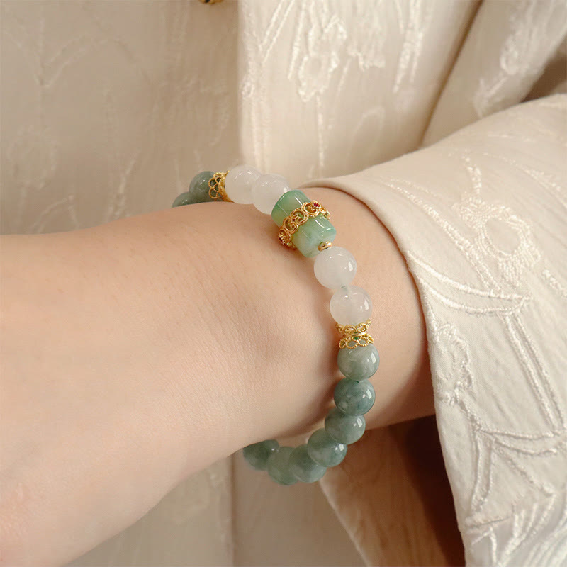Bracelet porte-bonheur en jade à une ou deux couches Buddha Stones