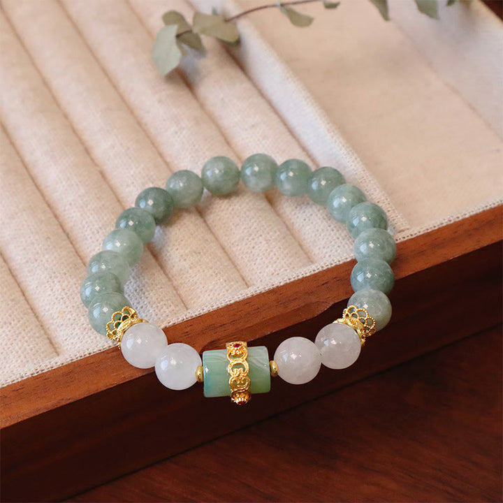 Bracelet porte-bonheur en jade à une ou deux couches Buddha Stones