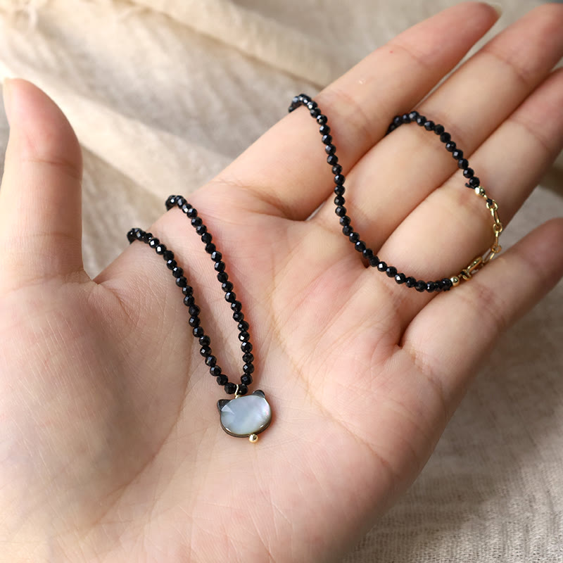 Buddha Stones et spinelle noire en forme de chat mignon - image 13