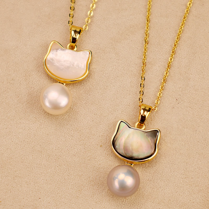 Collier pendentif et boucles d'oreilles en perles naturelles de Buddha Stones et cuivre pour chat - image 12