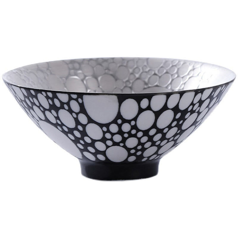 Tasse à thé en céramique argentée dorée avec motif de Buddha Stones et personnages tibétains Fu, tasses à thé Kung Fu, 55 ml