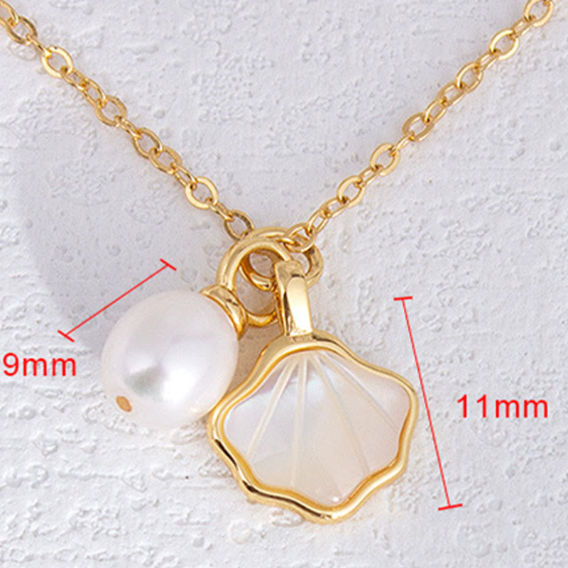 Ensemble de boucles d'oreilles, collier, pendentif, bague et perles en cuivre avec Buddha Stones Ginkgo Tridacna