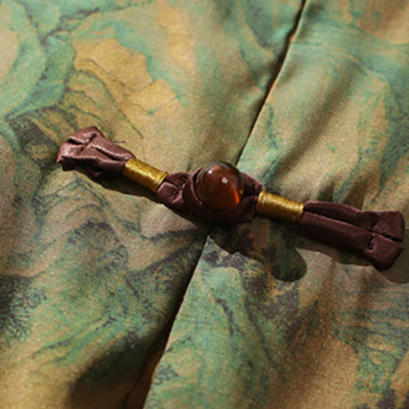 T-shirt à manches trois-quarts pour homme avec motif de dragon chinois et paysage de Buddha Stones - image 10