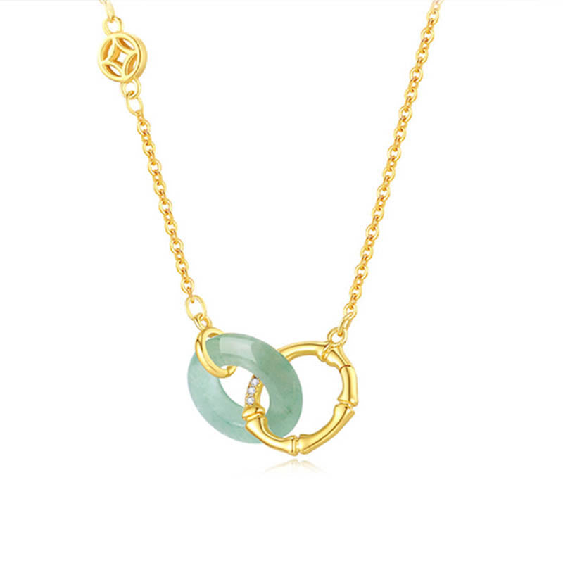 Buddha Stones et aventurine verte naturelle, boucle de paix, pièce de monnaie en bambou, prospérité - image 7