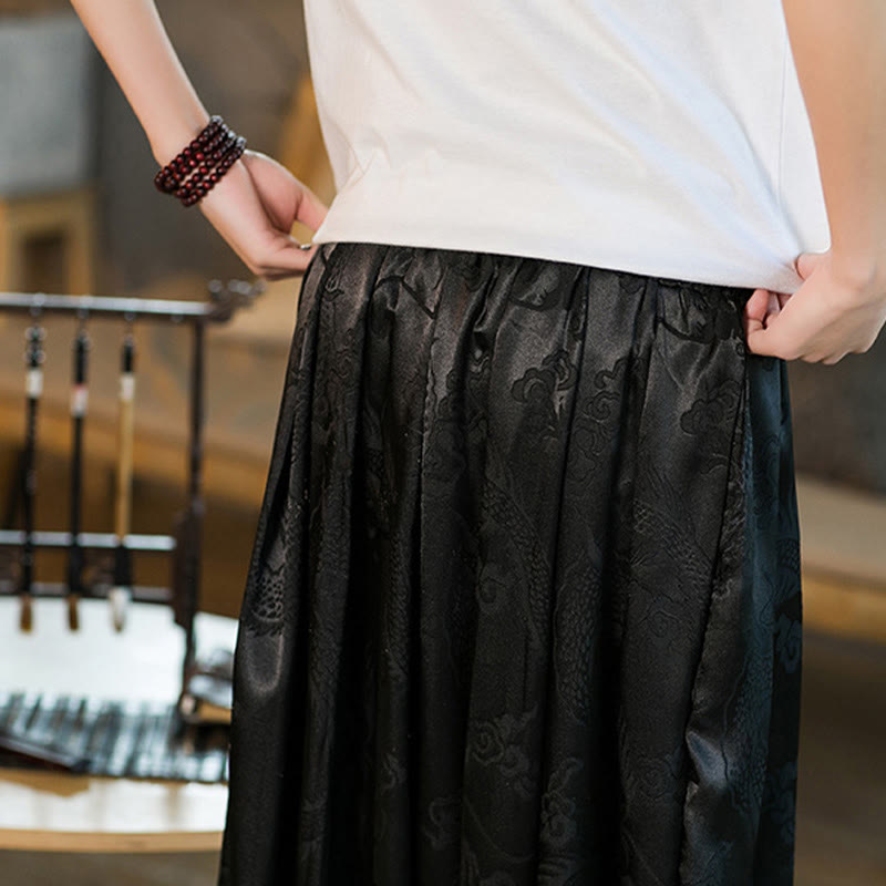 Pantalon sarouel ample pour homme avec poches et motif Buddha Stones