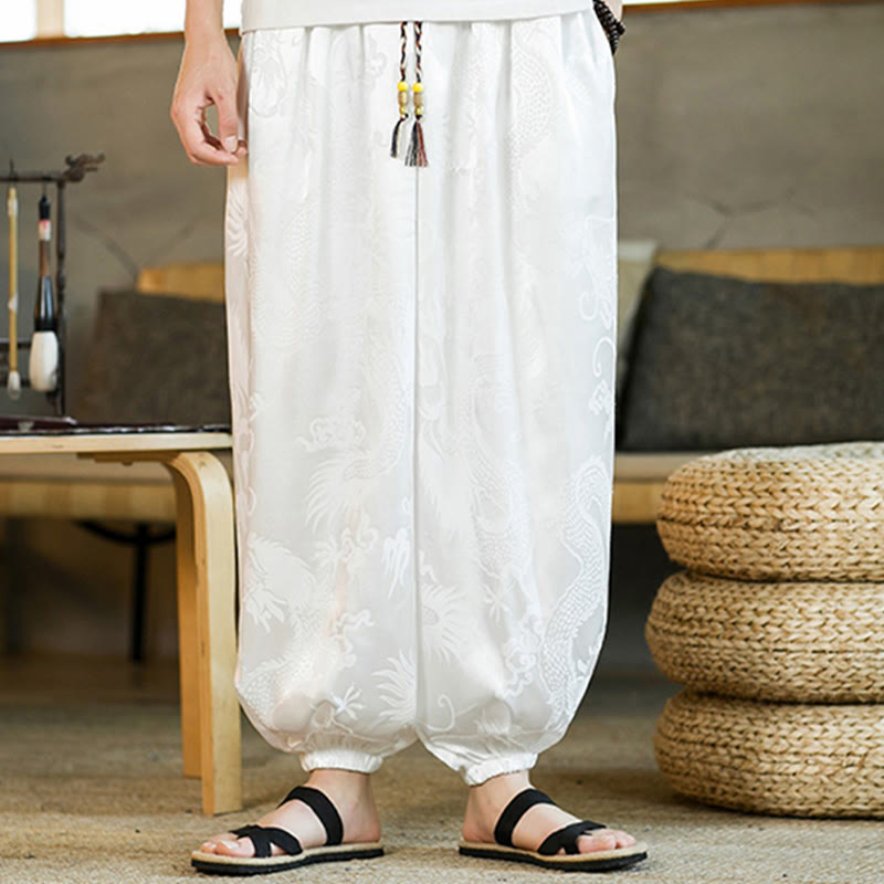 Pantalon sarouel ample pour homme avec poches et motif Buddha Stones - image 12
