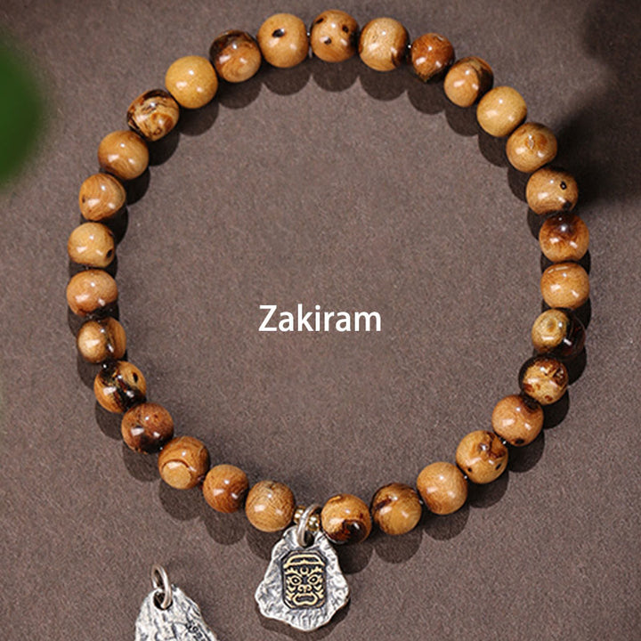 Buddha Stones en argent sterling 925, saule de mer doré naturel, déesse de la richesse, bracelet porte-bonheur, personnage Fu, succès