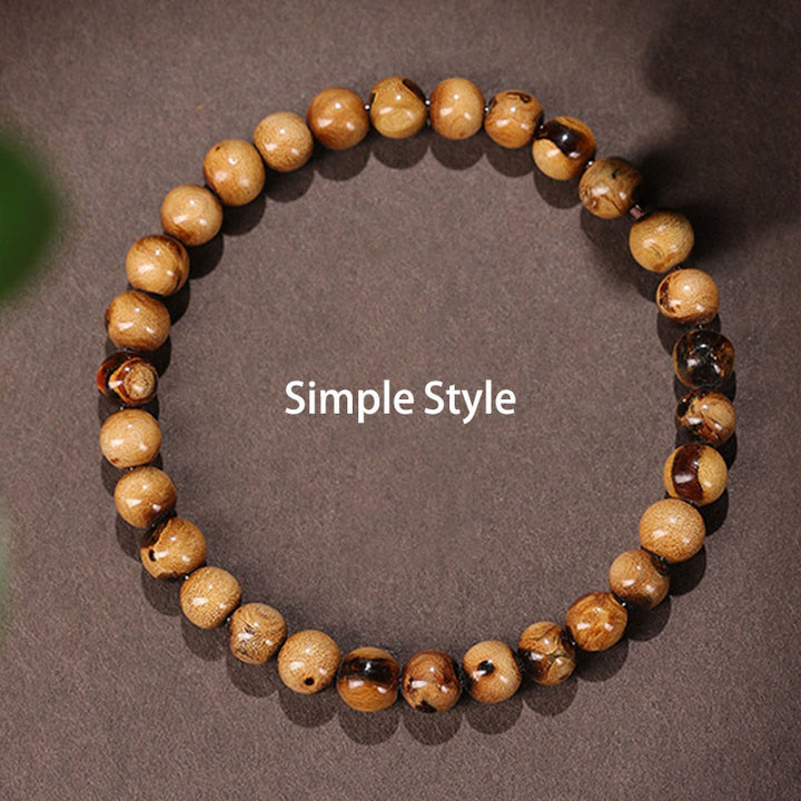 Buddha Stones en argent sterling 925, saule de mer doré naturel, déesse de la richesse, bracelet porte-bonheur, personnage Fu, succès - Version simple - 10 mm (Tour de poignet 14-16 cm) - image 8