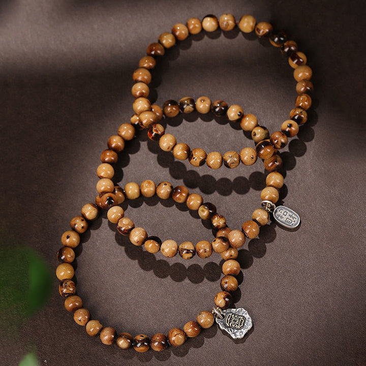 Buddha Stones en argent sterling 925, saule de mer doré naturel, déesse de la richesse, bracelet porte-bonheur, personnage Fu, succès - image 1