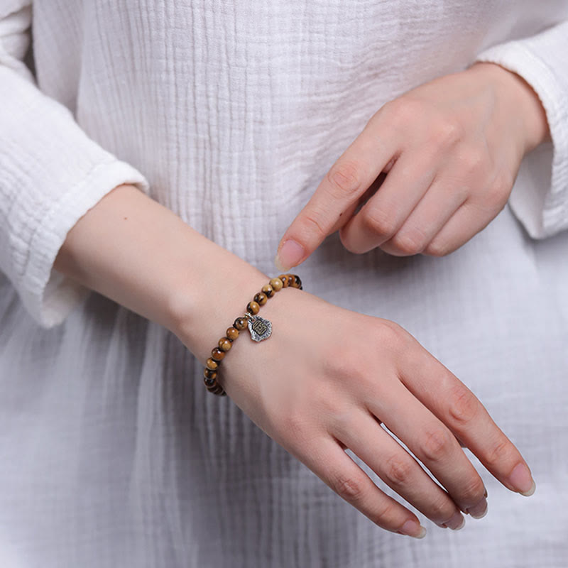 Buddha Stones en argent sterling 925, saule de mer doré naturel, déesse de la richesse, bracelet porte-bonheur, personnage Fu, succès