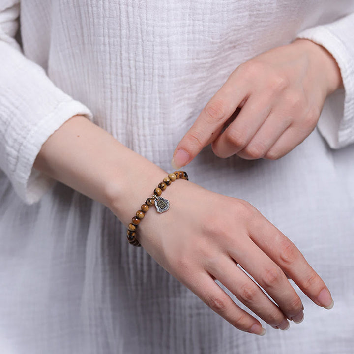 Buddha Stones en argent sterling 925, saule de mer doré naturel, déesse de la richesse, bracelet porte-bonheur, personnage Fu, succès