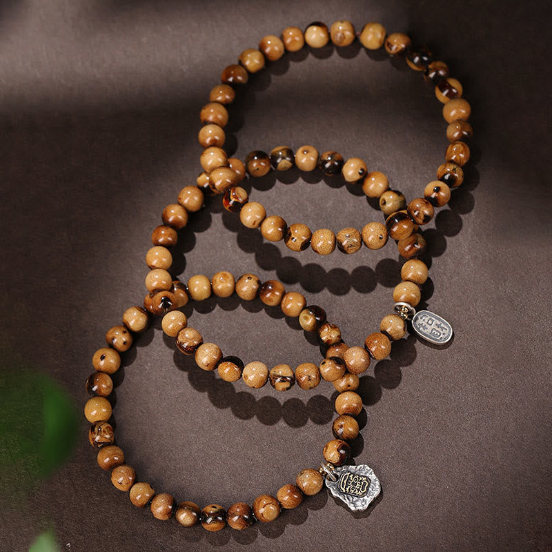 Buddha Stones en argent sterling 925, saule de mer doré naturel, déesse de la richesse, bracelet porte-bonheur, personnage Fu, succès - image 1