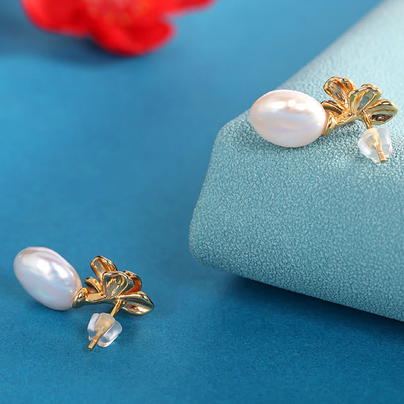 Buddha Stones en argent sterling 925 avec perles baroques naturelles et fleurs de guérison - image 2