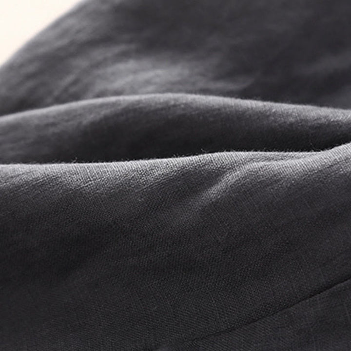 Pantalon harem ample à cordon de serrage et poches, couleur unie, motif floral et Buddha Stones - image 18