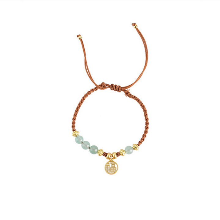 Bracelet en corde de bénédiction Buddha Stones