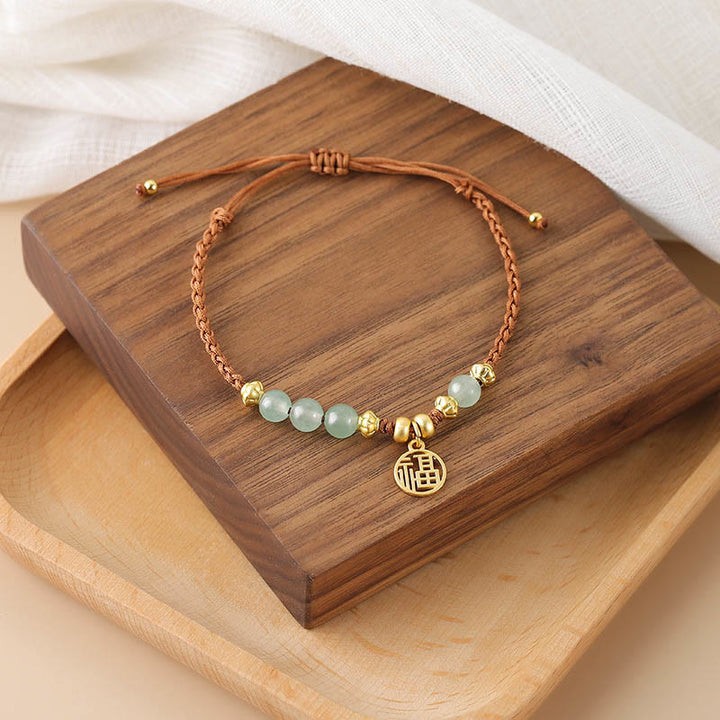 Bracelet en corde de bénédiction Buddha Stones