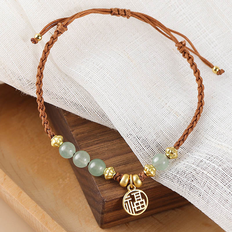 Bracelet en corde de bénédiction Buddha Stones