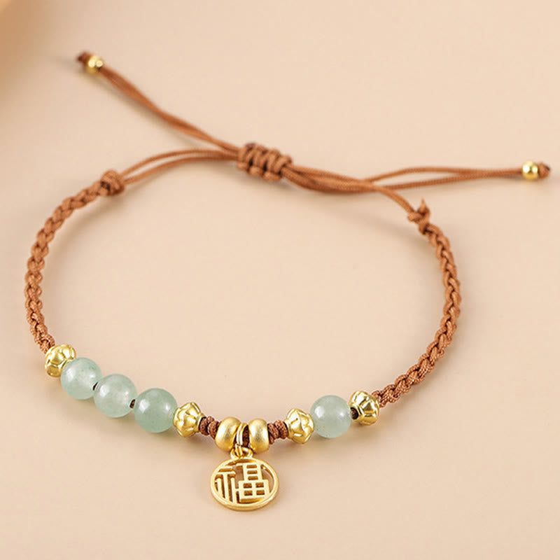 Bracelet en corde de bénédiction Buddha Stones