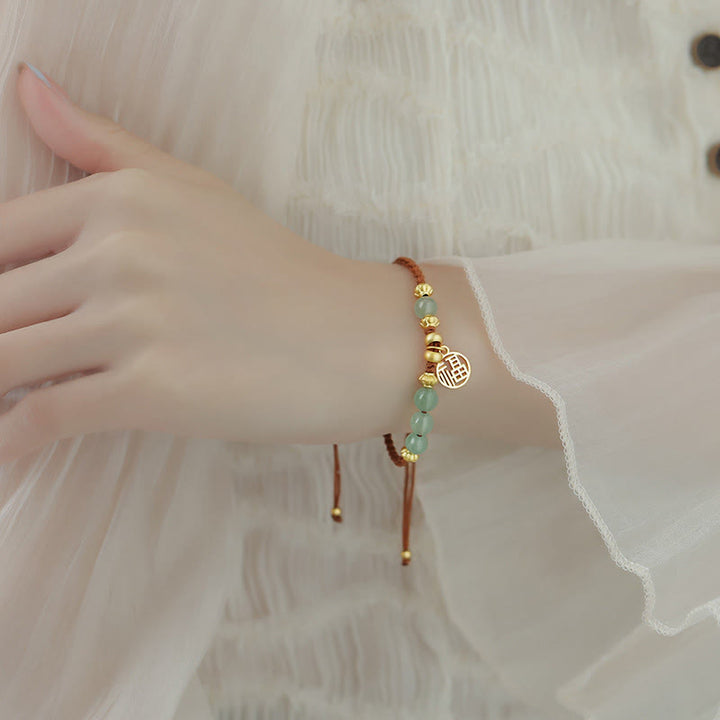 Bracelet en corde de bénédiction Buddha Stones